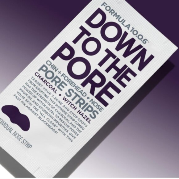 Down To The Pore Chin + Forehead + Nose Pore Strips Charcoal + Witch Hazel NEW - Picture 3 of 7
